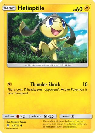 Helioptile (43) [SM - Guardians Rising] Reverse Holofoil - Deck Out Gaming