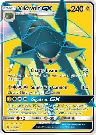 Vikavolt GX (Full Art) (134) [SM - Guardians Rising] Holofoil - Deck Out Gaming
