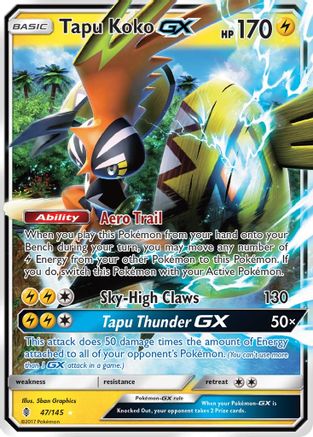 Tapu Koko GX (47) [SM - Guardians Rising] Holofoil - Deck Out Gaming