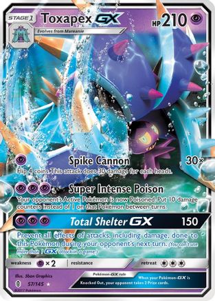 Toxapex GX (57) [SM - Guardians Rising] Holofoil - Deck Out Gaming