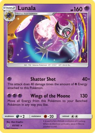 Lunala (61) [SM - Guardians Rising] Reverse Holofoil - Deck Out Gaming