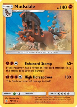 Mudsdale (76) [SM - Guardians Rising] Reverse Holofoil - Deck Out Gaming
