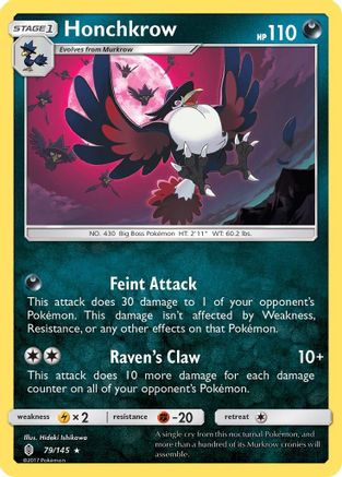 Honchkrow (79) [SM - Guardians Rising] Reverse Holofoil - Deck Out Gaming