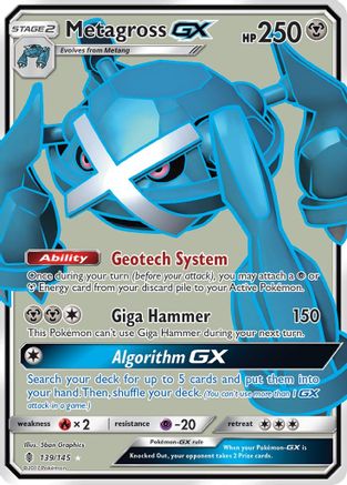 Metagross GX (Full Art) (139) [SM - Guardians Rising] Holofoil - Deck Out Gaming
