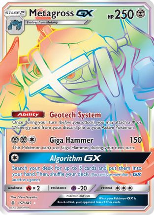 Metagross GX (Secret) (157) [SM - Guardians Rising] - Deck Out Gaming