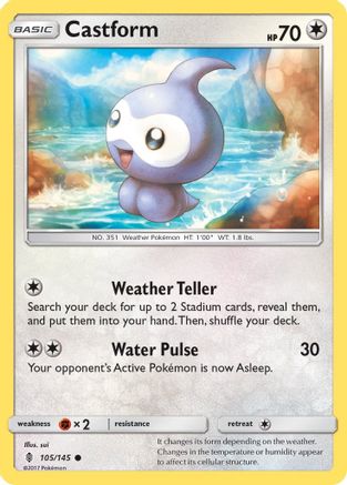 Castform (105) [SM - Guardians Rising] Reverse Holofoil - Deck Out Gaming