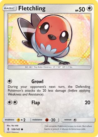 Fletchling (109) [SM - Guardians Rising] Reverse Holofoil - Deck Out Gaming