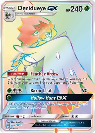 Decidueye GX (Secret) (146) [SM - Guardians Rising] Holofoil - Deck Out Gaming
