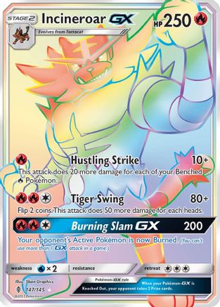 Incineroar GX (Secret) (147) [SM - Guardians Rising] Holofoil - Deck Out Gaming