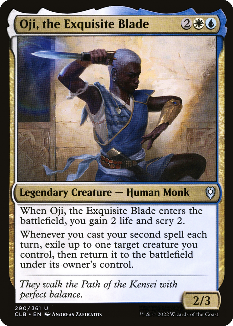 Oji, the Exquisite Blade (290) [Commander Legends: Battle for Baldur's Gate] - Deck Out Gaming