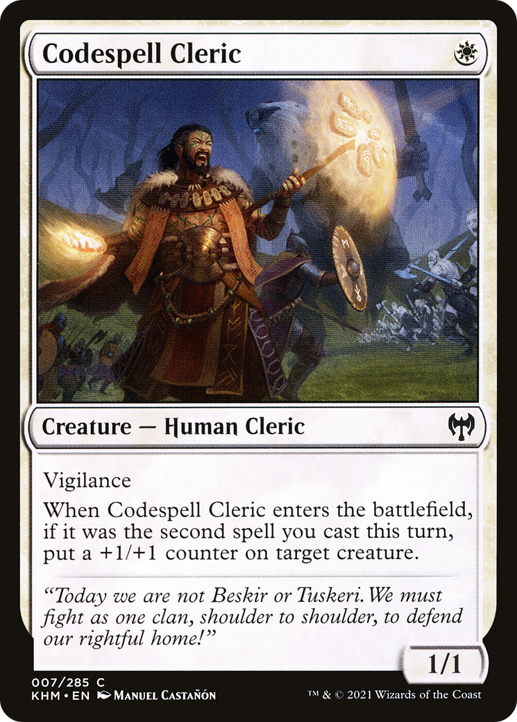 Codespell Cleric (7) [Kaldheim] - Deck Out Gaming