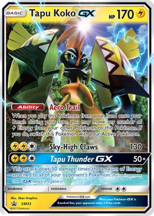 Tapu Koko GX - SM33 (SM33) [SM Promos] Holofoil - Deck Out Gaming