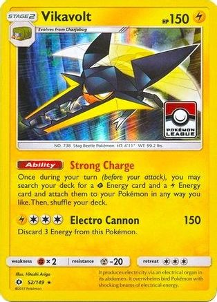 Vikavolt - 52/149 (Pokemon League) (52) [League & Championship Cards] Holofoil - Deck Out Gaming