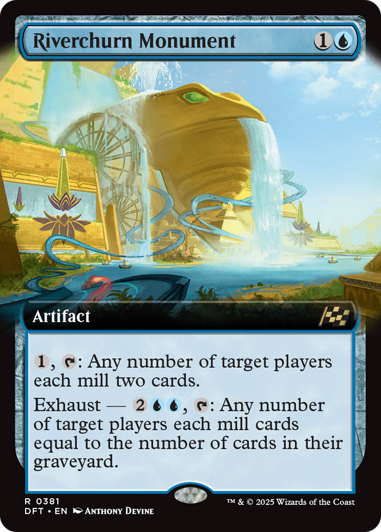Riverchurn Monument (Extended Art) (381) [Aetherdrift] foil - Deck Out Gaming