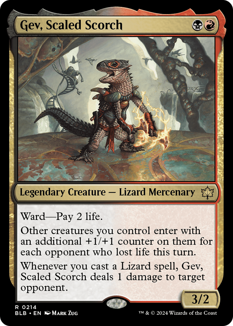 Gev, Scaled Scorch (214) [Bloomburrow] - Deck Out Gaming