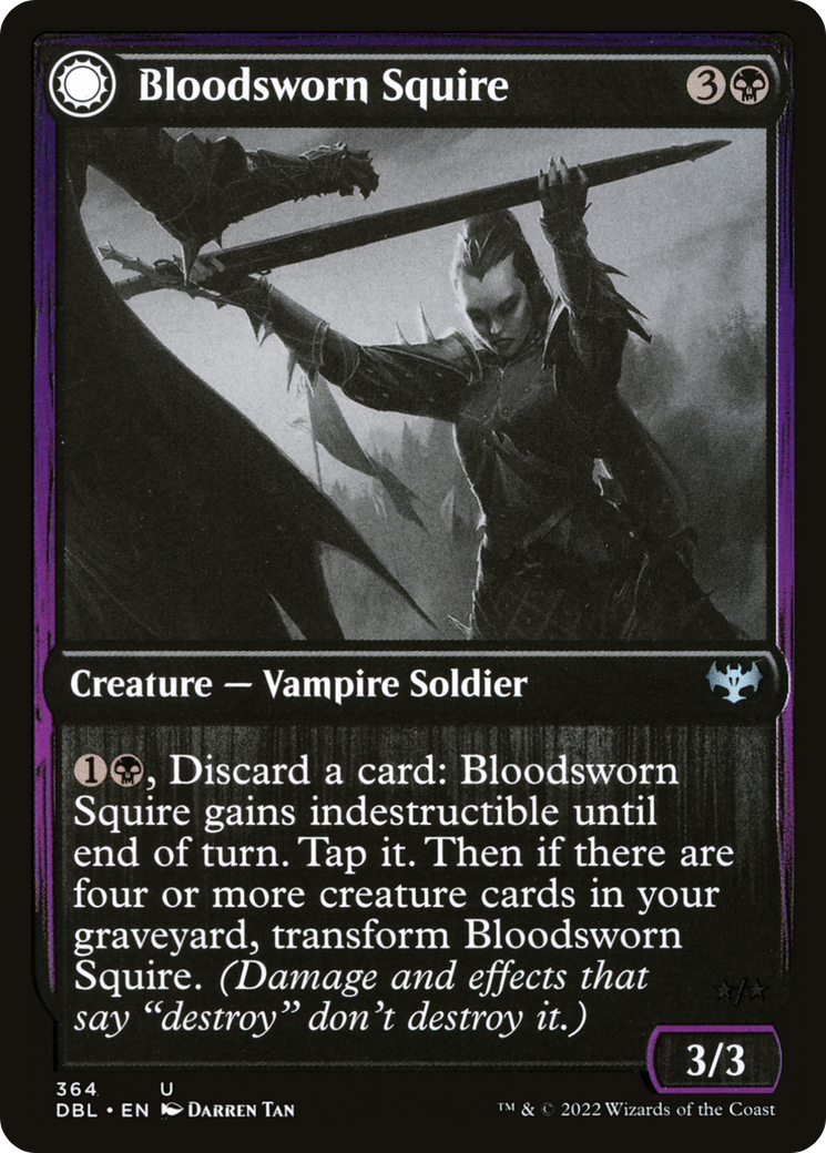 Bloodsworn Squire (364) [Innistrad: Double Feature] foil - Deck Out Gaming