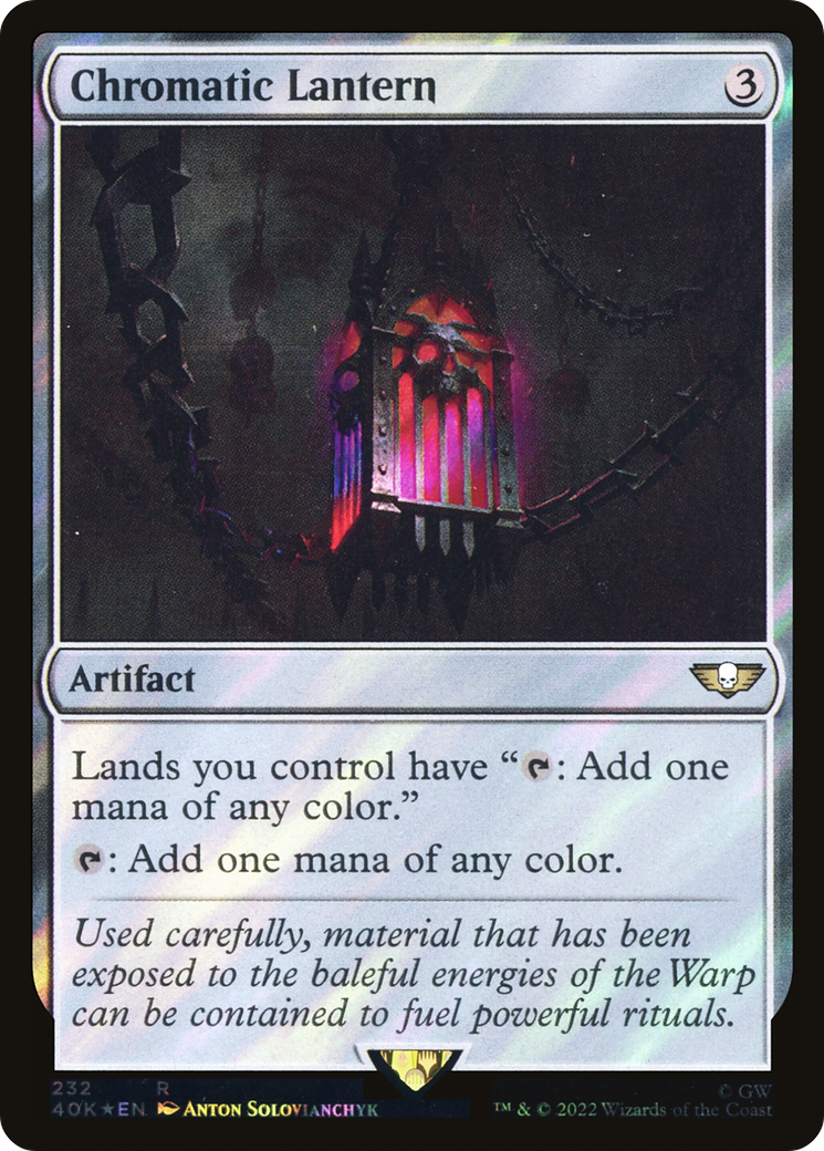 Chromatic Lantern (Surge Foil) (232) [Warhammer 40,000 Commander] foil - Deck Out Gaming