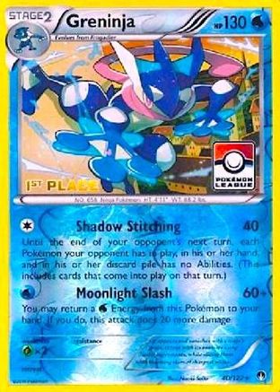 Greninja - 40/122 (Pokemon League) [1st Place] (40) [League & Championship Cards] Reverse Holofoil - Deck Out Gaming