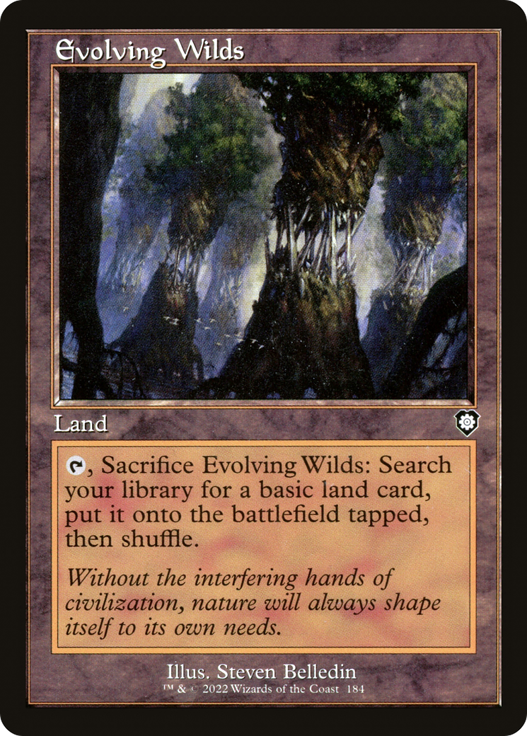 Evolving Wilds (Retro Frame) (184) [Commander: The Brothers' War] - Deck Out Gaming
