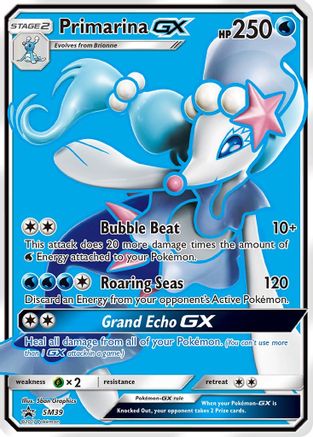 Primarina GX - SM39 (SM39) [SM Promos] Holofoil - Deck Out Gaming