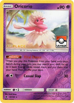 Oricorio - 55/145 (League Challenge) [1st Place] (55) [League & Championship Cards] Reverse Holofoil - Deck Out Gaming