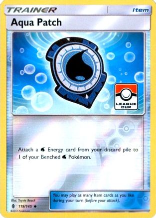 Aqua Patch - 119/145 (League Cup) (119) [League & Championship Cards] Reverse Holofoil - Deck Out Gaming