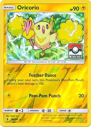Oricorio - 46/145 (Pokemon League) (46) [League & Championship Cards] Reverse Holofoil - Deck Out Gaming