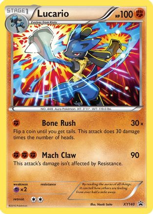 Lucario - XY140 (XY140) [XY Promos] Holofoil - Deck Out Gaming