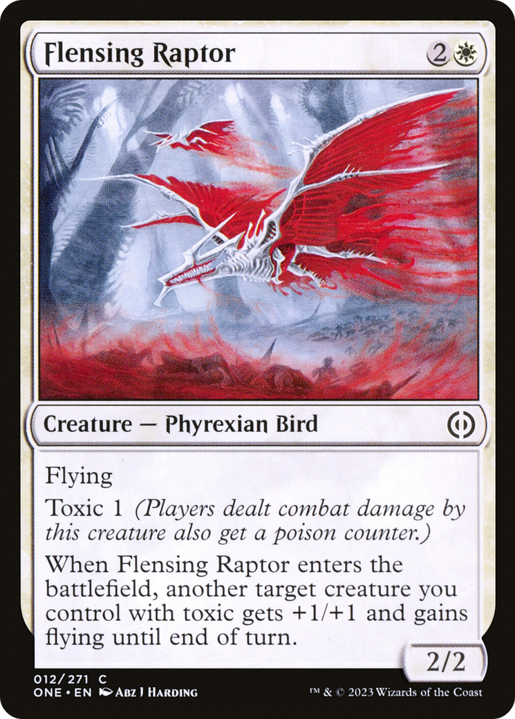 Flensing Raptor (12) [Phyrexia: All Will Be One] foil - Deck Out Gaming