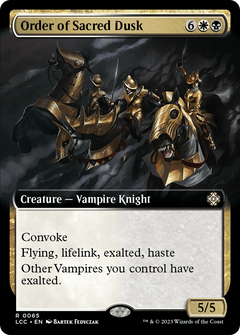 Order of Sacred Dusk (Extended Art) (65) [The Lost Caverns of Ixalan Commander] - Deck Out Gaming