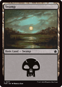 Swamp (0277) (277) [Foundations] foil - Deck Out Gaming