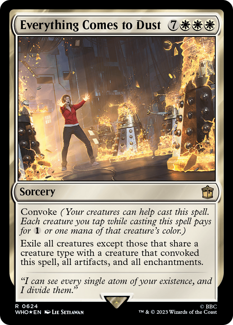 Everything Comes to Dust (Surge Foil) (624) [Doctor Who] foil - Deck Out Gaming