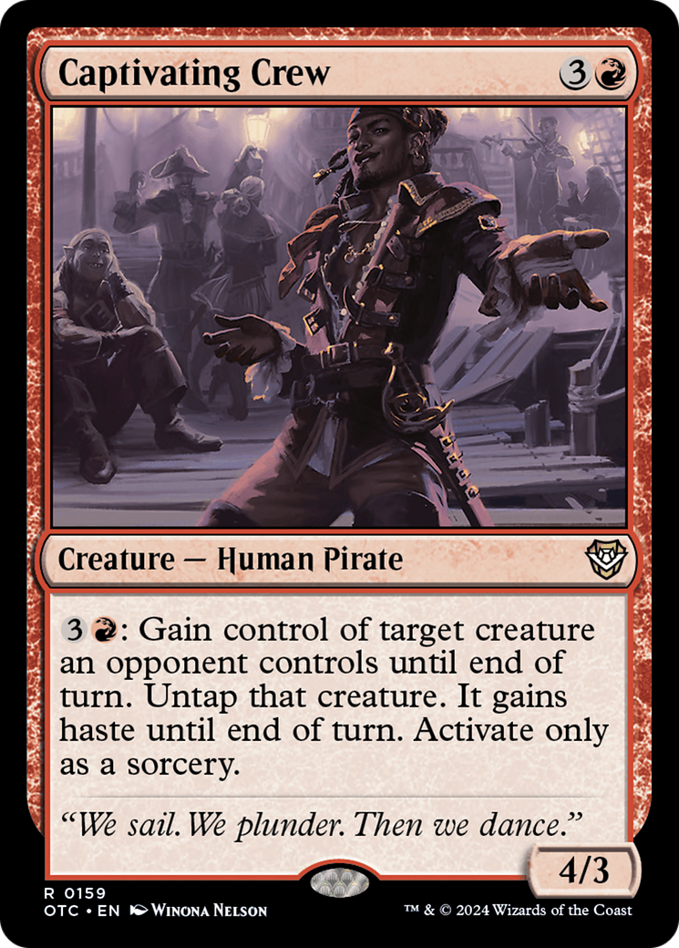 Captivating Crew (159) [Outlaws of Thunder Junction Commander] - Deck Out Gaming