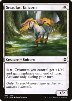 Steadfast Unicorn (44) [Commander Legends: Battle for Baldur's Gate] foil - Deck Out Gaming