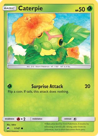 Caterpie (1) [SM - Burning Shadows] Reverse Holofoil - Deck Out Gaming