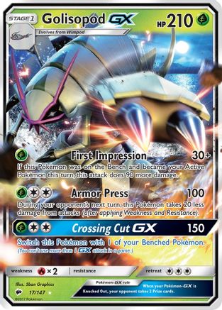 Golisopod GX (17) [SM - Burning Shadows] Holofoil - Deck Out Gaming