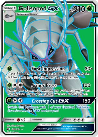 Golisopod GX (Full Art) (129) [SM - Burning Shadows] Holofoil - Deck Out Gaming