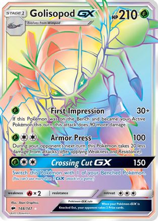 Golisopod GX (Secret) (148) [SM - Burning Shadows] Holofoil - Deck Out Gaming
