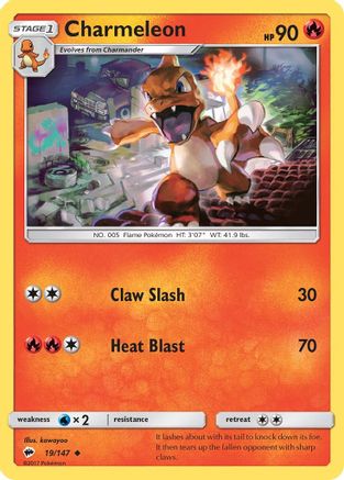 Charmeleon (19) [SM - Burning Shadows] - Deck Out Gaming