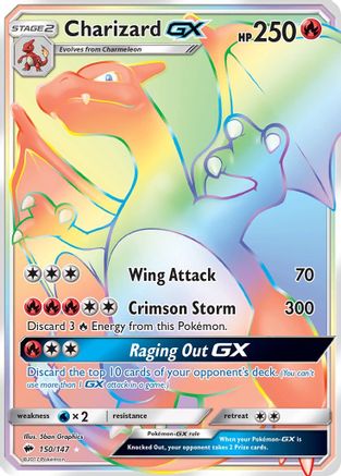 Charizard GX (Secret) (150) [SM - Burning Shadows] Holofoil - Deck Out Gaming