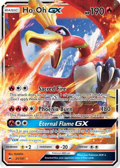 Ho-Oh GX (21) [SM - Burning Shadows] Holofoil - Deck Out Gaming