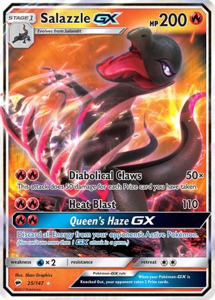 Salazzle GX (25) [SM - Burning Shadows] Holofoil - Deck Out Gaming