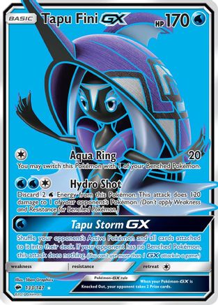 Tapu Fini GX (Full Art) (133) [SM - Burning Shadows] Holofoil - Deck Out Gaming