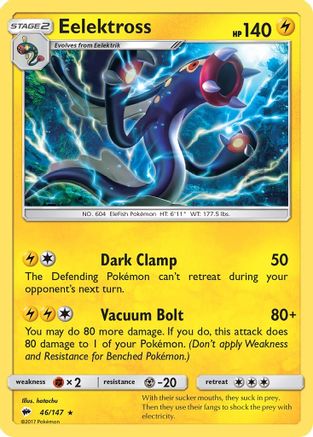 Eelektross (46) [SM - Burning Shadows] Reverse Holofoil - Deck Out Gaming