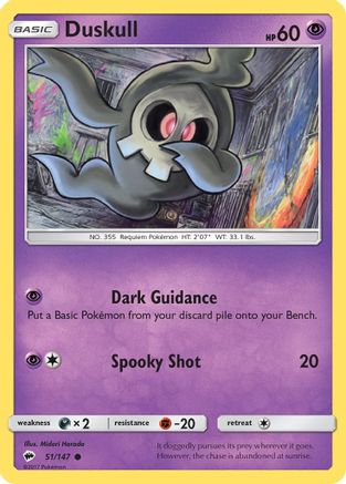 Duskull (51) [SM - Burning Shadows] - Deck Out Gaming