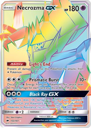 Necrozma GX (Secret) (153) [SM - Burning Shadows] Holofoil - Deck Out Gaming