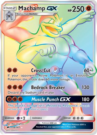 Machamp GX (Secret) (154) [SM - Burning Shadows] Holofoil - Deck Out Gaming