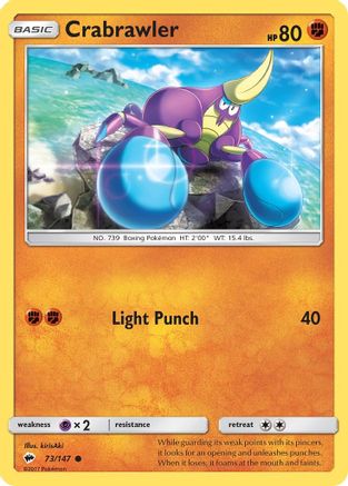 Crabrawler (73) [SM - Burning Shadows] Reverse Holofoil - Deck Out Gaming
