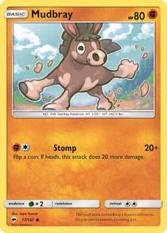 Mudbray (77) [SM - Burning Shadows] Reverse Holofoil - Deck Out Gaming