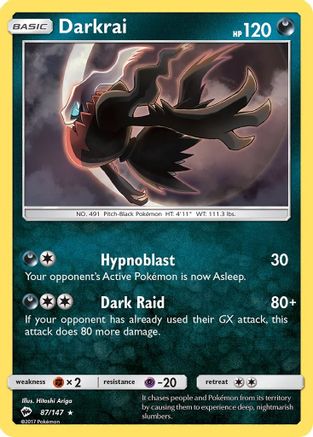Darkrai (87) [SM - Burning Shadows] Reverse Holofoil - Deck Out Gaming